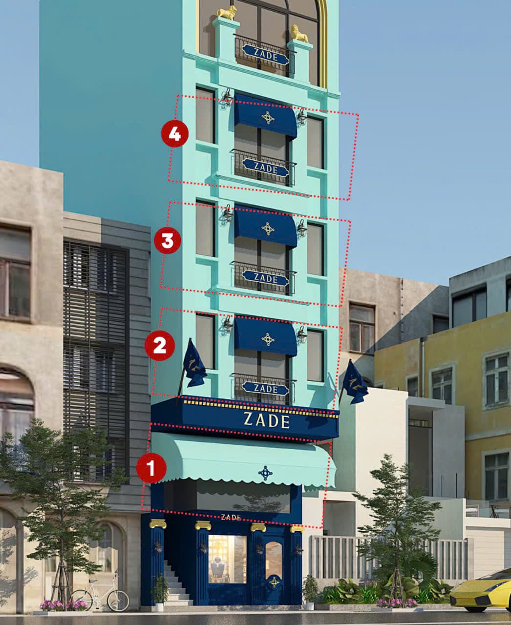 Mặt bằng kinh doanh  Trần Quốc Toản