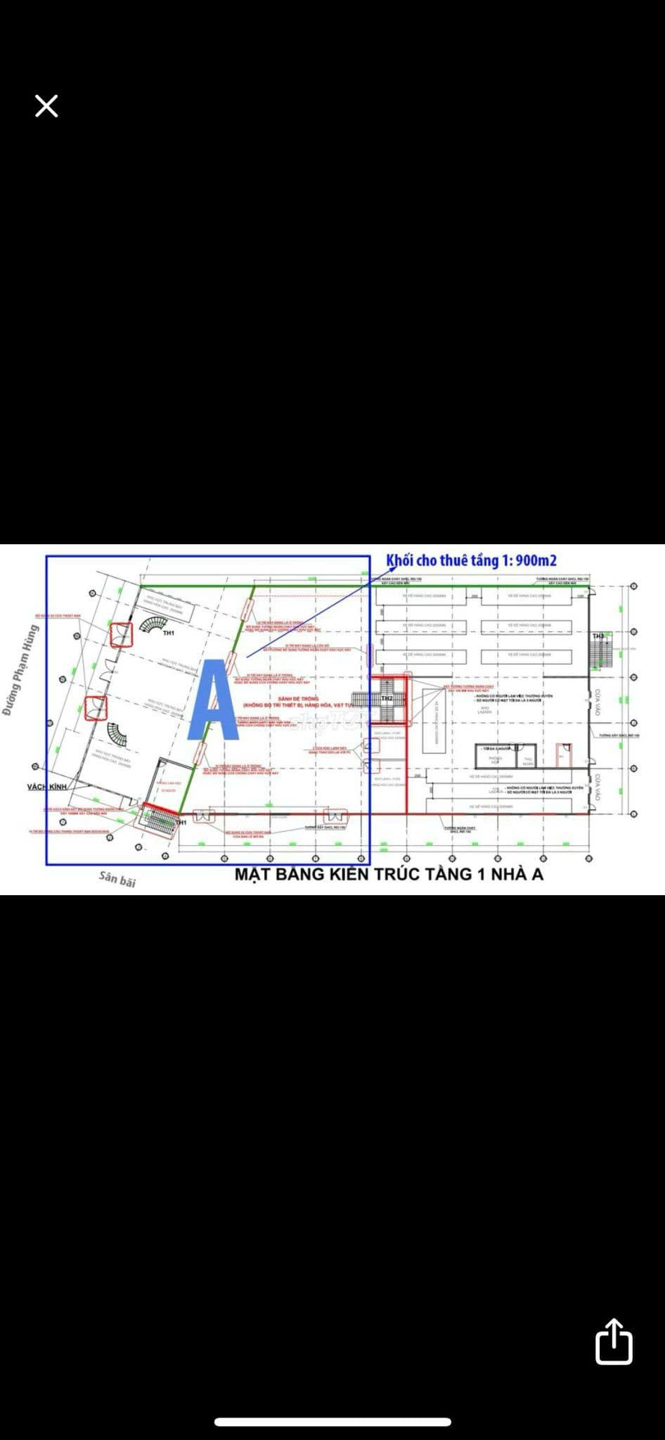 Nhà 2 tầng góc 2 mặt tiền đường Phạm Hùng