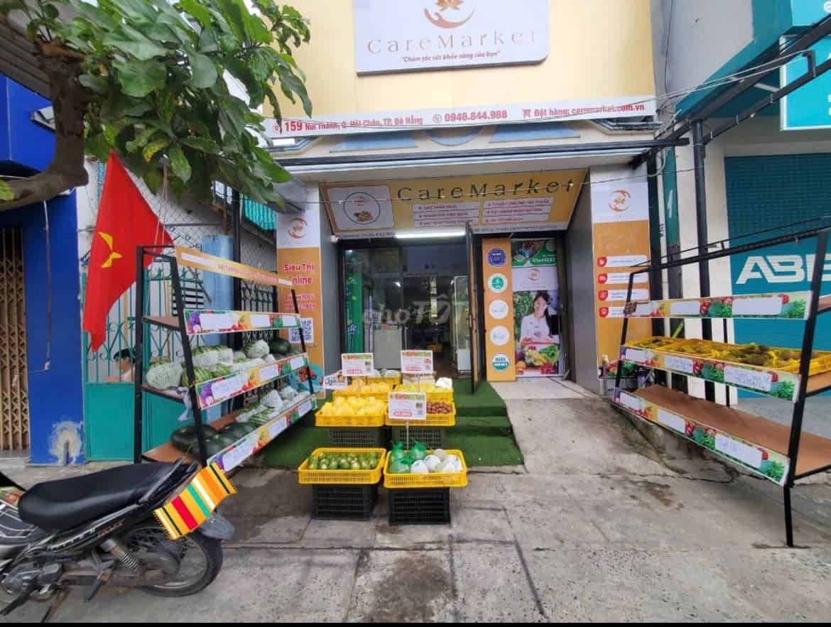 Mặt bằng kinh doanh Núi Thành 4.5x15m, có lối đi và toilet riêng, phù hợp siêu thị mini - Ảnh 1