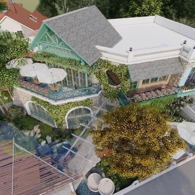 Mặt bằng kinh doanh 2 tầng đường Thăng Long, view sông, sân vườn hồ cá - Ảnh 4