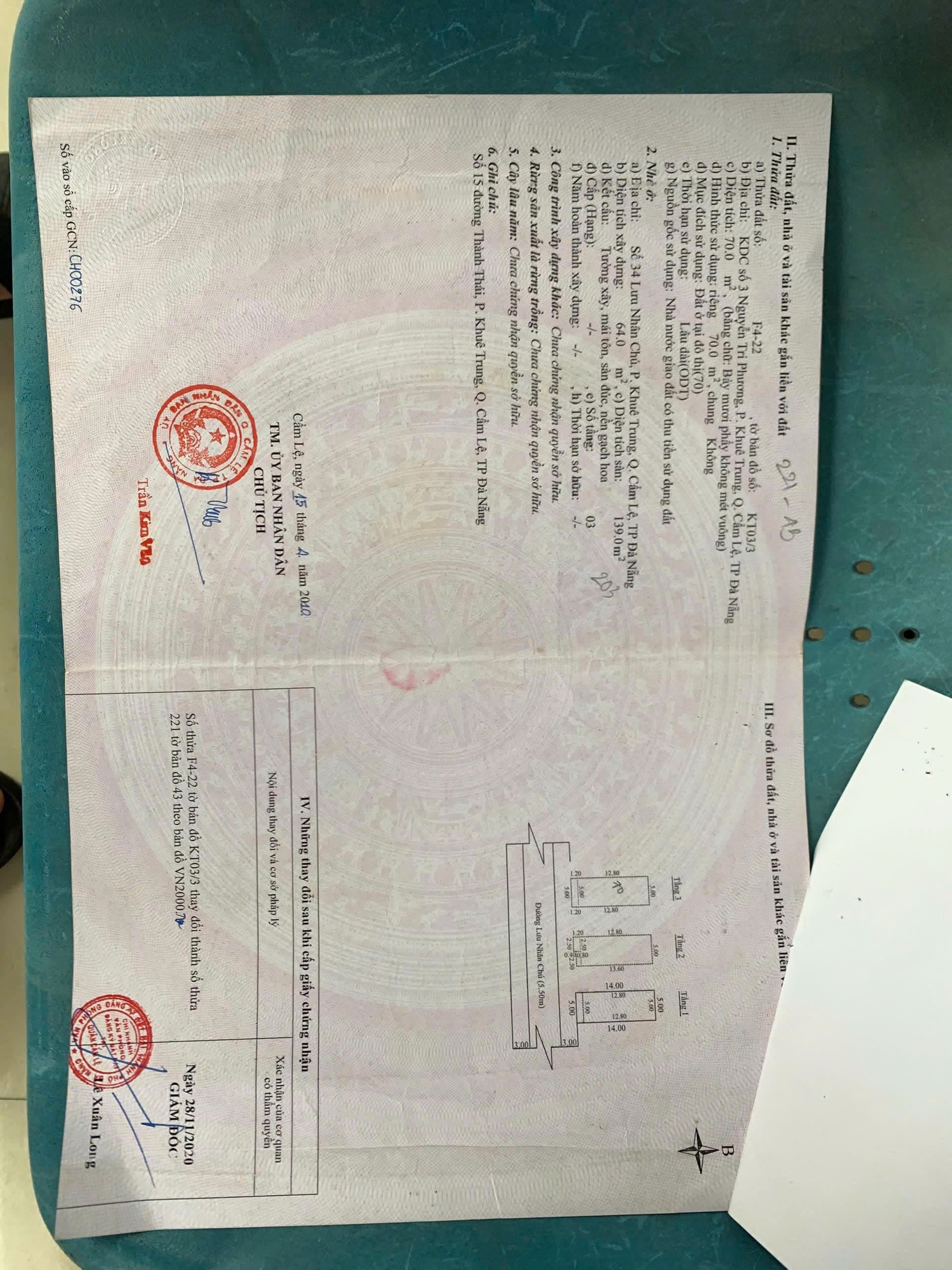 Nhà nguyên căn đường Lưu Nhân Chú 3 tầng, 70m2 - Ảnh 4