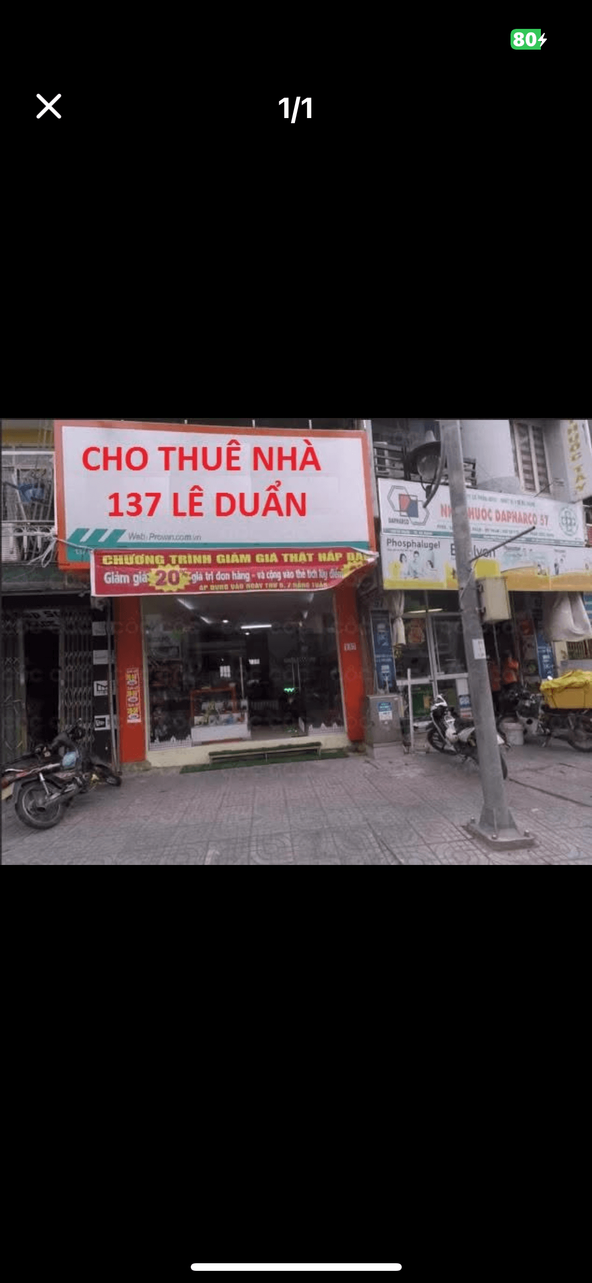 Nhà 2 tầng 137 lê duẩn cho thuê ngang 4m - Ảnh 1