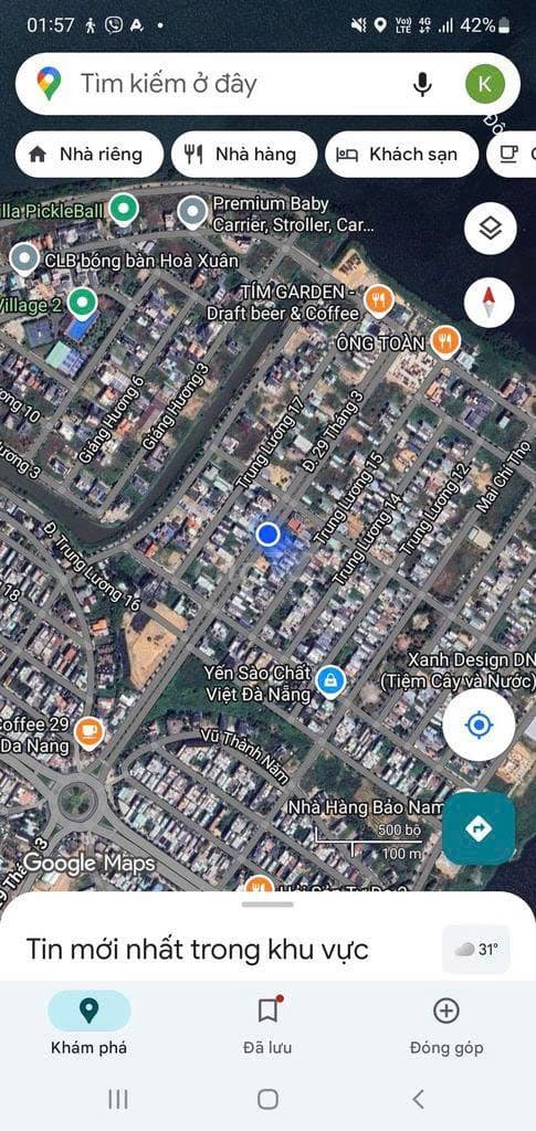 CHO THUÊ 2 LÔ ĐẤT CÓ NHÀ CẤP 4 250M2 TẠI HOÀ XUÂN - Ảnh 3