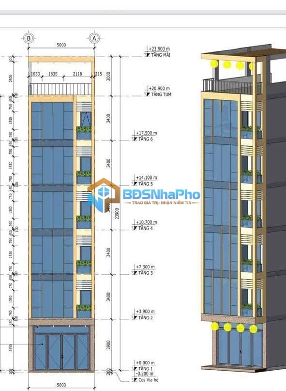 Toà văn phòng 04 xuân thuỷ - đầy đủ pccc, điều hoà, thang máy - Ảnh 2